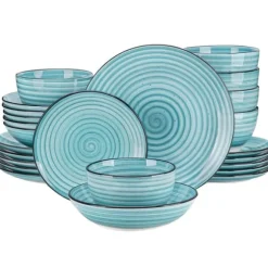 Keramisk Middagsservis, Miljövänlig, 6 Platser,24 Delar