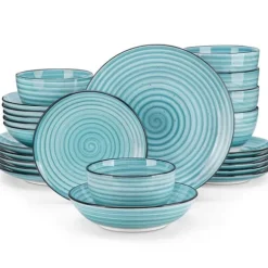 Keramisk Middagsservis, Miljövänlig, 6 Platser,24 Delar