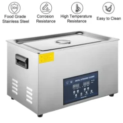 28/40KHz dubbelfrekvens ultraljudsrengörare med 6L tank, justerbar uppvärmning/arbetstid, 3 rengöringslägen, genomtänkt design