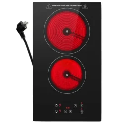 KICHPOWER Glaskeramikhäll, Touch-kontroll, 3000W effektuttag,EU