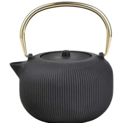 KINGHOFF Gjutjärnsteapot 1L med filter Guld