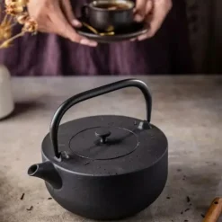 KINGHOFF Gjutjärnsteeper 1,1L med filter - Gjutjärn