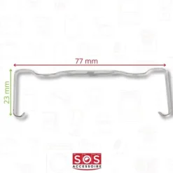 Kit 2 Klixons + monteringsstöd för SL för Whirlpool torktumlare - BVMPIECES