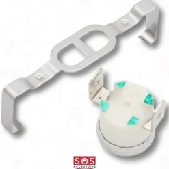 Kit 2 Klixons + monteringsstöd för SL för Whirlpool torktumlare - BVMPIECES