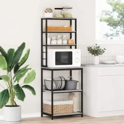 Köks hylla Grå Sonoma 60 x 40 x 168 cm Konstruerat trä