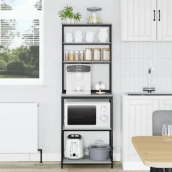 Köks hylla Grå Sonoma 60 x 40 x 168 cm Konstruerat trä