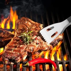 Köks Tång i Rostfritt Stål för Grill och Stekbord