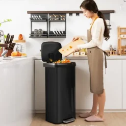 Köksavfallspåse, 68L, 40x38x78 cm, Svart