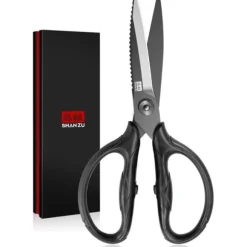 Köksax SHAN ZU 21 cm i 5Cr15MoV Rostfritt Stål - Multifunktionell Svart