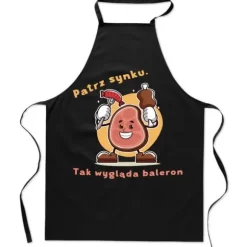 Köksförkläde med tryck rolig kungmästare för grillkött fars dag