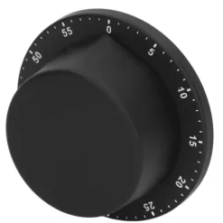 Köksmekanisk Timer 304 Rostfritt Stål Magnetisk Sug Kock Matlagningstimer Klocka Svart