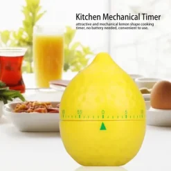 Köksmekanisk Timer Manuella Citronformade Räknare för Hemlagning Timingverktyg