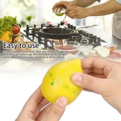 Köksmekanisk Timer Manuella Citronformade Räknare för Hemlagning Timingverktyg