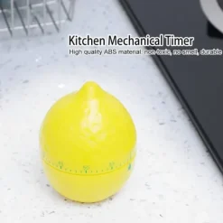 Köksmekanisk Timer Manuella Citronformade Räknare för Hemlagning Timingverktyg