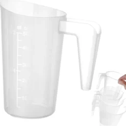 Köksmåttkanna med måttbägare av polypropen, stapelbar 0,5 l - Hendi 567814