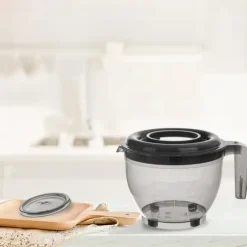 Köksskål för blandning, vispning, omrörning, behållare, lock, mätkopp