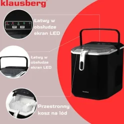 KLAUSBERG Ismaskin KB-7883 1,2L 100W Svart