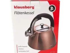 Klausberg KB-7202, 3 l, brons, Svart, Rostfritt stål, Keramiska, gas, halogen, Induktion, Gjutjärnsplattor