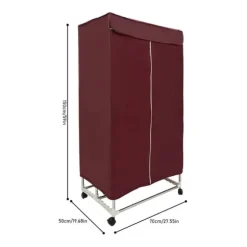 Klädtork - Bärbar Mini Elektrisk - Vattentät - Hög Bärkapacitet - Kompakt För Lägenhet - Polykarbonat (PC) - Vinröd