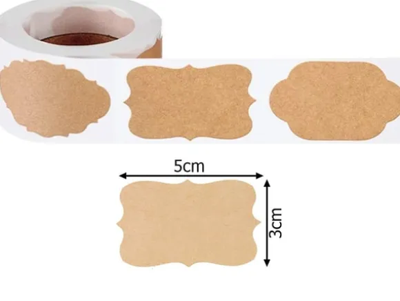 Klisteretiketter / Etiketter på Rulle - 250 st