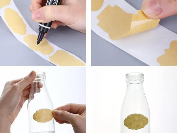 Klisteretiketter / Etiketter på Rulle - 250 st