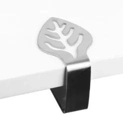 Klämma för bordsduk i rostfritt stål - Halkfri köksbordsklämma (blad)