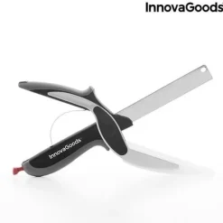 Kniv-sax med integrerad mini skärbräda InnovaGoods