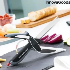 Kniv-sax med integrerad mini skärbräda InnovaGoods