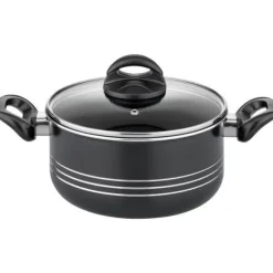 Kokkärlsset - Induktion - GSW - MILANO NERO - 15 delar - Massiv aluminium - Svart