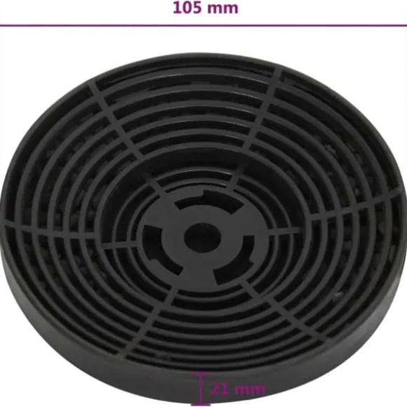 Kolfilter 2 st 105x21 mm - Kolfilter - Köksfläktfilter - Home & Living