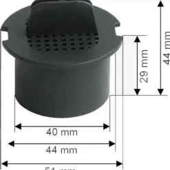 Kolfilter för Liebherr vinkällare - Apparattillbehör - Svart