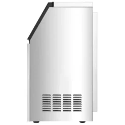 Kommersiell ismaskin, 36 isbitar, 36x43x75,5 cm, rostfritt stål