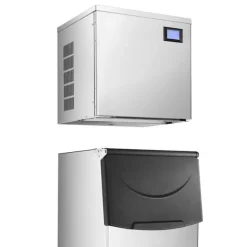 Kommersiell ismaskin, 550 lbs/dag modell, självrengörande och hög effektivitet - Endast huvudenhet