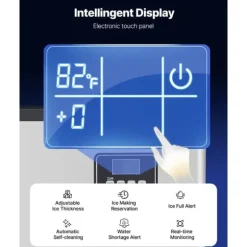 Kommersiell Ismaskin, Självrengörande Modell, Kapacitet 180 kg/dag