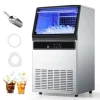 Kommersiell ismaskin/isbitsmaskin - Underbänk/fristående - Kapacitet 59 kg/dygn - Förvaring 15 kg - Rostfritt stål - Självrengöring