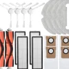 Kompatibel för Xiaomi Robot Vacuum-Mop 2 Ultra / D10 Plus。 Rengöringsdelar Huvud-/Sidoborste Filter Mopp Duk Vattentank Dammbox (18st)