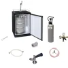 Komplett set - kylskåp för öl upp till 50L fat (ölstång) - inkl. Elegant dispenserkolonn och kompensatorkran, KEG:5 liters adapter