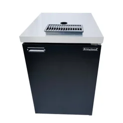 Komplett set - kylskåp för öl upp till 50L fat (ölstång) - inkl. Elegant dispenserkolonn och kompensatorkran, KEG:5 liters adapter