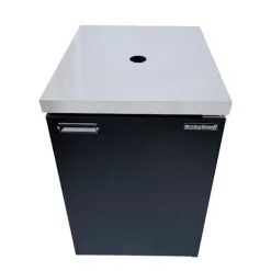 Komplett set - kylskåp för öl upp till 50L fat (ölstång) - inkl. Elegant dispenserkolonn och kompensatorkran, KEG:5 liters adapter