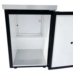 Komplett set - kylskåp för öl upp till 50L fat (ölstång) - inkl. Elegant dispenserkolonn och kompensatorkran, KEG:5 liters adapter