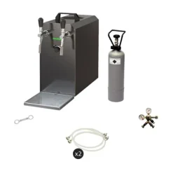 Komplett set - Öltapp - Stream 50 två linjer torr kylare, run kylare 50 liter/h, KEG:Type A, KEG 2:Type D