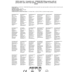 Komplett set - Öltapp STREAM 80K med luftpump, ölväska, genomströmningskylare, 2-linjers torrkylare, KEG:5 liters adapter, KEG 2:Type M