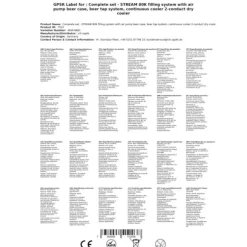 Komplett set - Öltapp STREAM 80K med luftpump, ölväska, genomströmningskylare, 2-linjers torrkylare, KEG:Type G, KEG 2:Type A