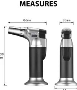 Konditorblåslampa - Magic Select - S2986 - Multifunktionell - Förstärkt säkerhet - Laddningsbar med butan