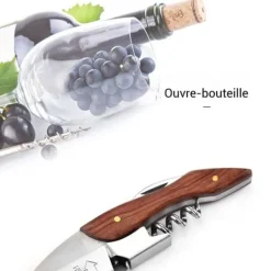 Korkskruv - TD® - Multifunktion - Rostfritt stål - Massivt trä - 11,5 cm