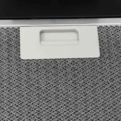 Kraftfull köksfläkt 90 cm i stål och härdat glas | Färg: Svart | Storlek: 90x50x15 cm