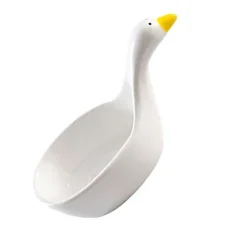 Kreativ tecknad keramik präglad doppfat Hem Kök Såsfat Vinägerfat Swan