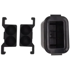 Kristallklar isbollsmaskinform för whisky - stor rund 2-håls iskula