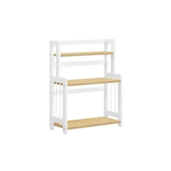 Kryddhylla med 3 nivåer för bänkskiva i naturell ekfärg