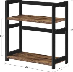 Kryddställ - Mångsidig arrangör 42 x 18 x 43 cm Vintage Brun-Svart